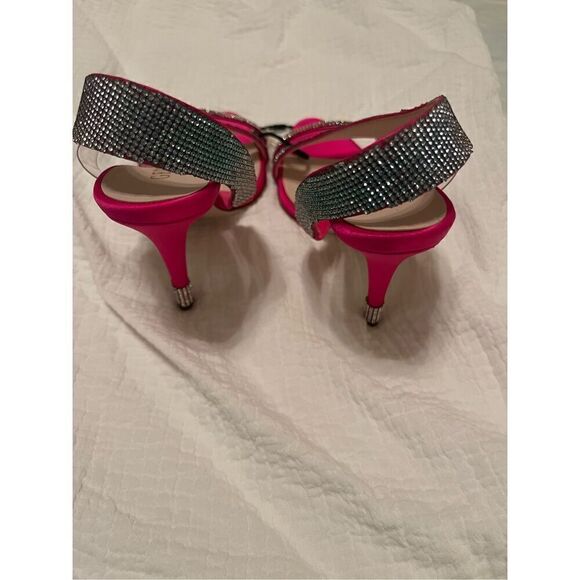 Gedebe Fuschia and Blue Rhinestone Stilettos Heels NEW NWT - Picture 5 of 7
